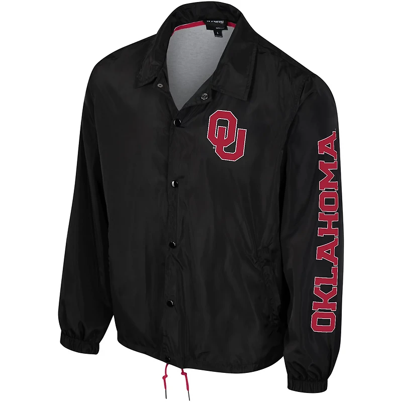 Unisex The Wild Collective Oklahoma Sooners Coaches Full-Snap Jacket