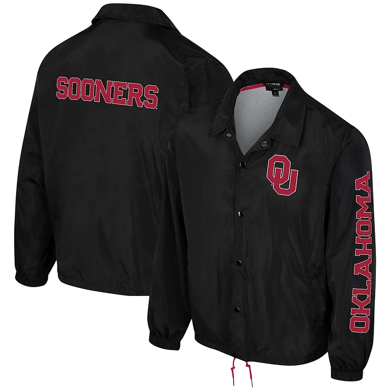 Unisex The Wild Collective Oklahoma Sooners Coaches Full-Snap Jacket