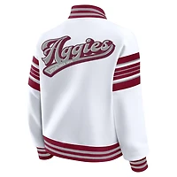 WEAR by Erin Andrews Maroon Texas AM Aggies Satin Stitch Full-Snap Fleece Sweatshirt Jacket