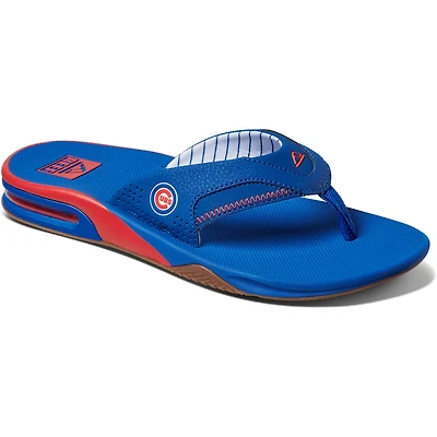 REEF Chicago Cubs Fanning Bottle Opener Sandals