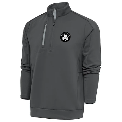 Antigua Boston Celtics Metallic Logo Generation Quarter-Zip Top