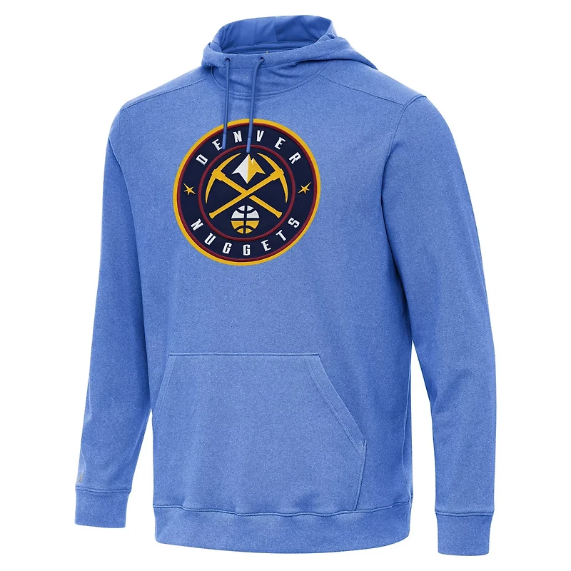 Antigua Heather Denver Nuggets Cloud Pullover Hoodie
