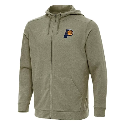 Antigua Indiana Pacers Effortless Full-Zip Hoodie Jacket