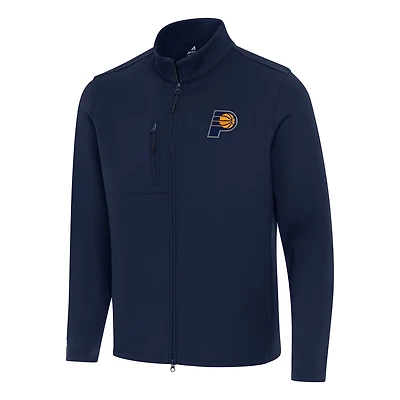 Antigua Indiana Pacers Objection Double-Peached Full-Zip Jacket