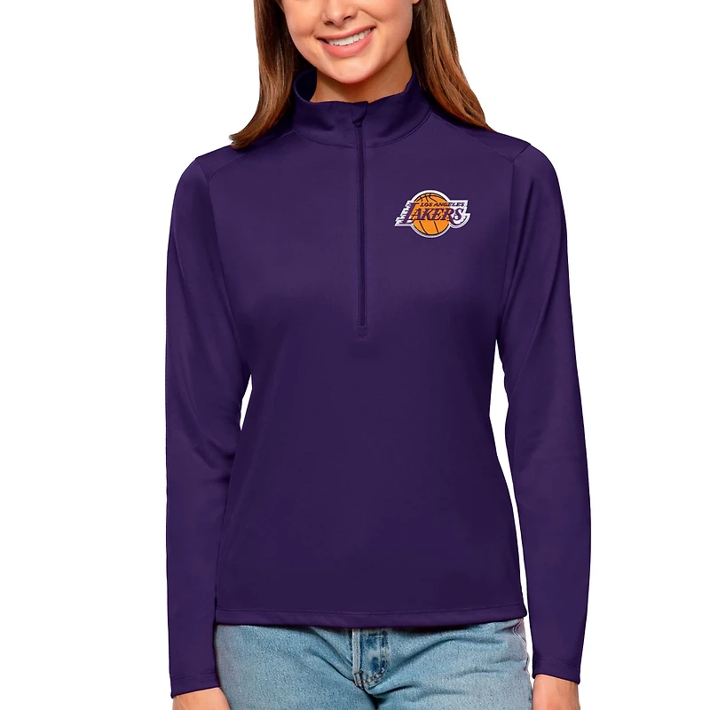 Antigua Los Angeles Lakers Tribute Half-Zip Top