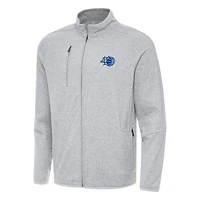 Antigua Orlando Magic New Logo Raglan Hold-Up Full-Zip Tri-Blend Jacket