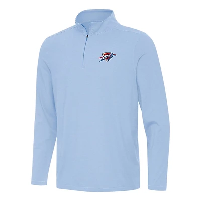 Antigua Powder Oklahoma City Thunder Twine Quarter-Zip Top