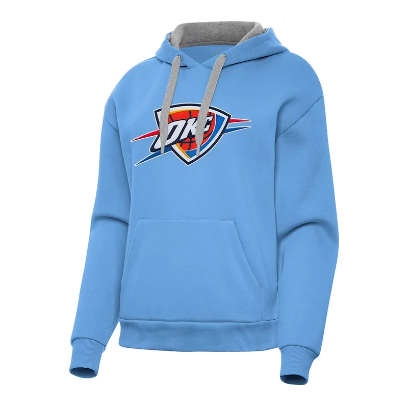 Antigua Powder Oklahoma City Thunder Victory Pullover Hoodie
