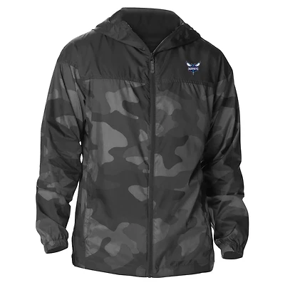 Columbia Charlotte Hornets Camo Flash Challenger Windbreaker Full-Zip Jacket