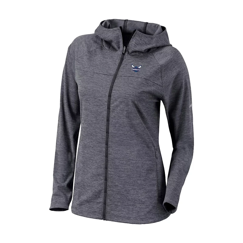 Columbia Charlotte Hornets Omni-Wick Half Shot Full-Zip Hooded Jacket
