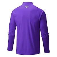 Columbia Charlotte Hornets Terminal Tackle Raglan Omni-Shade Quarter-Zip Jacket