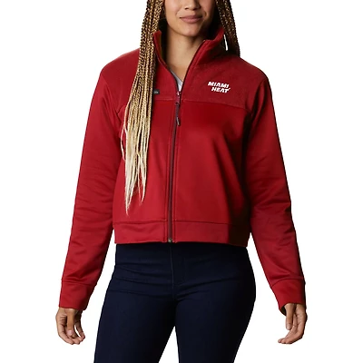 Columbia Miami Heat Omni-Wick Cropped River Fleece Full-Zip Jacket