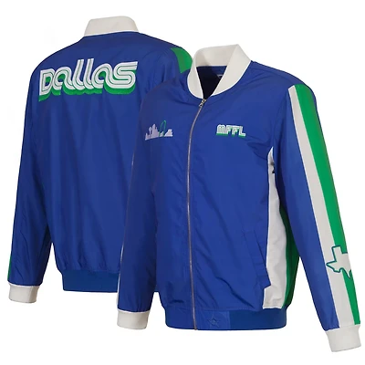 JH Design Dallas Mavericks 2022 23 City Edition Full-Zip Nylon Bomber Jacket