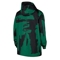 Men's Nike Kelly Green Boston Celtics Courtside Club Premium Woven Full-Zip Hooded Jacket