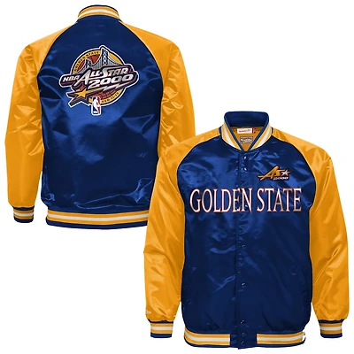 Mitchell & Ness Boys’ 2000 NBA All-Star Game Satin Lightweight Raglan Full-Snap Jacket