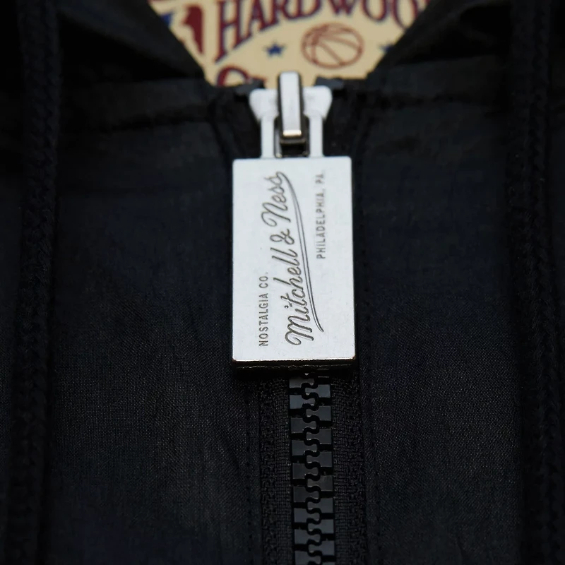 Mitchell Ness Cleveland Cavaliers Playmaker Full-Zip Hooded Windbreaker Jacket