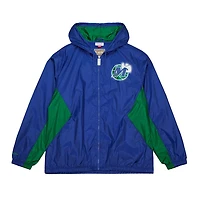 Mitchell  Ness Dallas Mavericks Playmaker Full-Zip Hooded Windbreaker Jacket