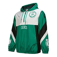 Mitchell  Ness Kelly Boston Celtics Hardwood Classics Team Origins Anorak Quarter-Zip Windbreaker Jacket