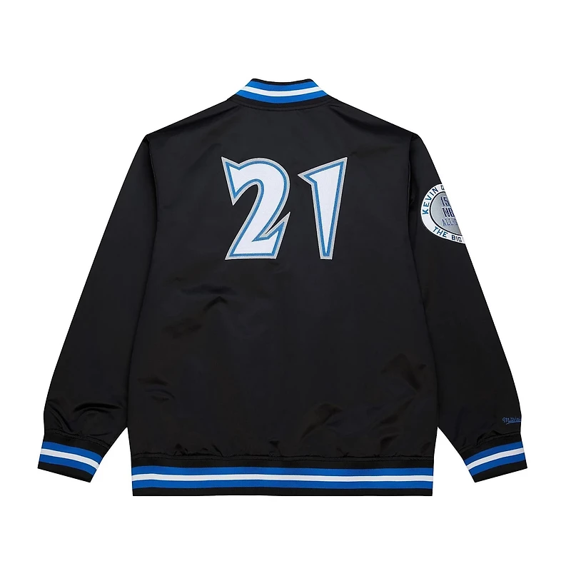 Mitchell Ness Kevin Garnett Minnesota Timberwolves NBA Legends Full-Snap Satin Jacket