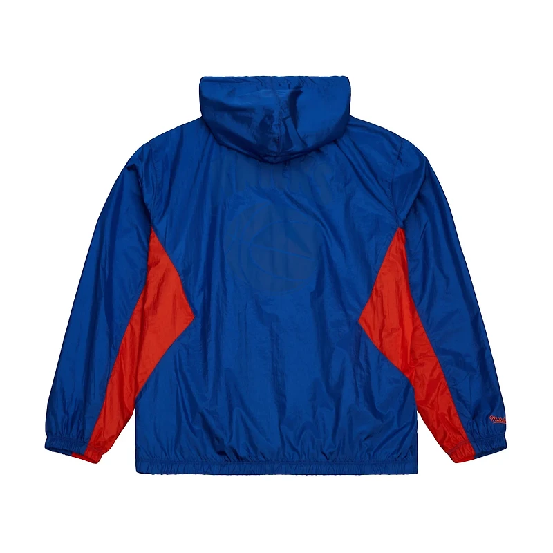 Mitchell  Ness New York Knicks Playmaker Full-Zip Hooded Windbreaker Jacket
