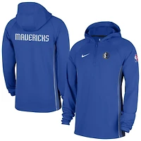 Nike Dallas Mavericks Authentic On Court Zone Quarter-Zip Dri-FIT Hoodie Jacket