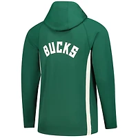 Nike Hunter Milwaukee Bucks Authentic On Court Zone Quarter-Zip Dri-FIT Hoodie Jacket