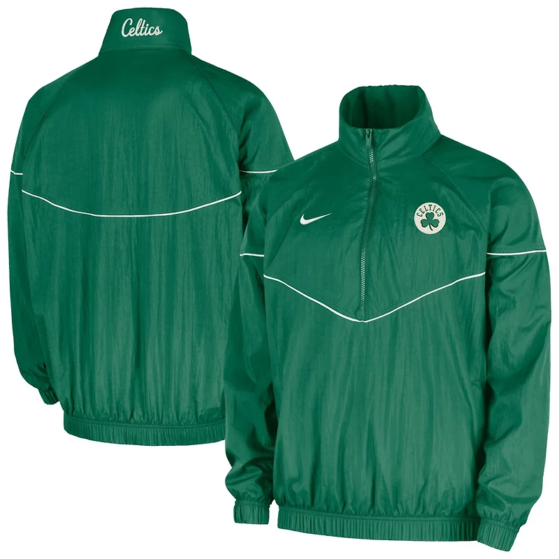 Nike Kelly Boston Celtics Courtside Windrunner Woven Half-Zip Jacket