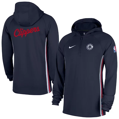 Nike LA Clippers Authentic On Court Zone Quarter-Zip Dri-FIT Hoodie Jacket