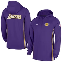 Nike Los Angeles Lakers Authentic On Court Zone Quarter-Zip Dri-FIT Hoodie Jacket