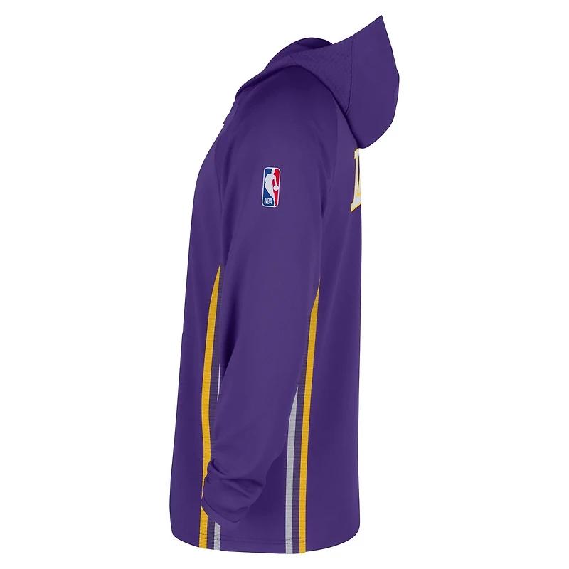 Nike Los Angeles Lakers Authentic On Court Zone Quarter-Zip Dri-FIT Hoodie Jacket