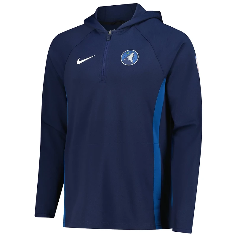 Nike Men’s Minnesota Timberwolves Authentic On Court Zone Dri-FIT 1/4-Zip Hoodie Jacket