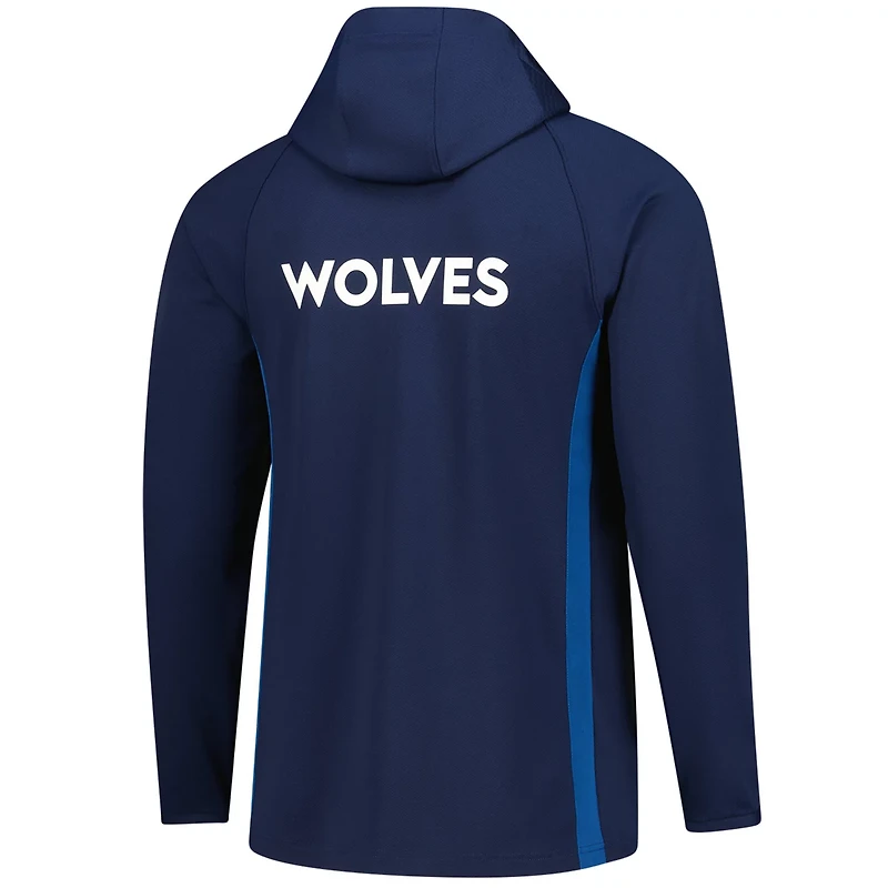 Nike Men’s Minnesota Timberwolves Authentic On Court Zone Dri-FIT 1/4-Zip Hoodie Jacket