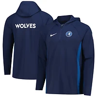 Nike Men’s Minnesota Timberwolves Authentic On Court Zone Dri-FIT 1/4-Zip Hoodie Jacket