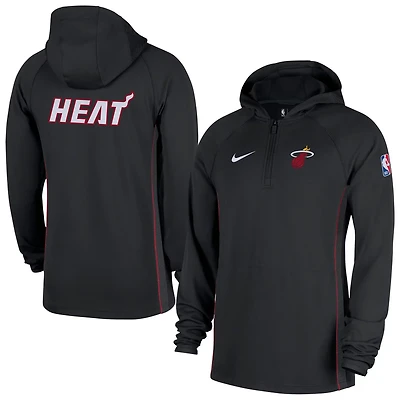 Nike Miami Heat Authentic On Court Zone Quarter-Zip Dri-FIT Hoodie Jacket