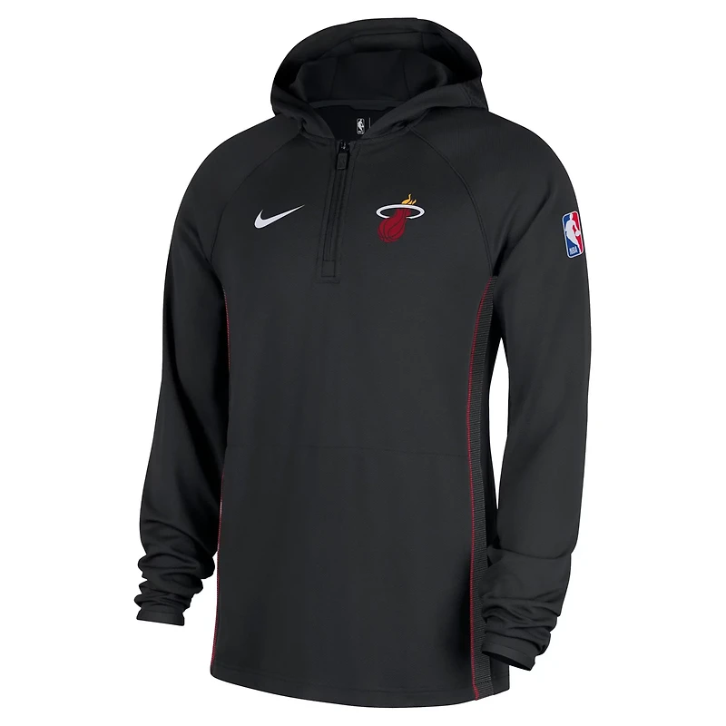 Nike Miami Heat Authentic On Court Zone Quarter-Zip Dri-FIT Hoodie Jacket