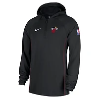 Nike Miami Heat Authentic On Court Zone Quarter-Zip Dri-FIT Hoodie Jacket