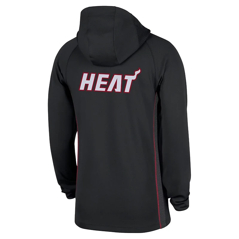 Nike Miami Heat Authentic On Court Zone Quarter-Zip Dri-FIT Hoodie Jacket
