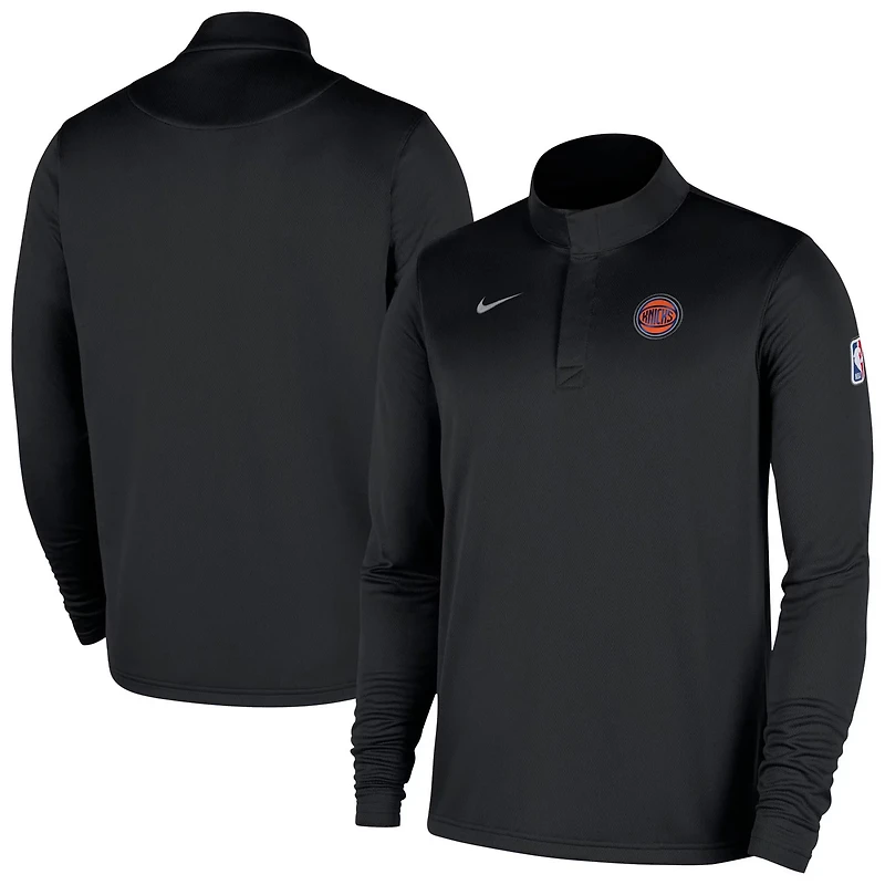 Nike New York Knicks 2025 26 Authentic Coaches Quarter-Zip Dri-Fit Top