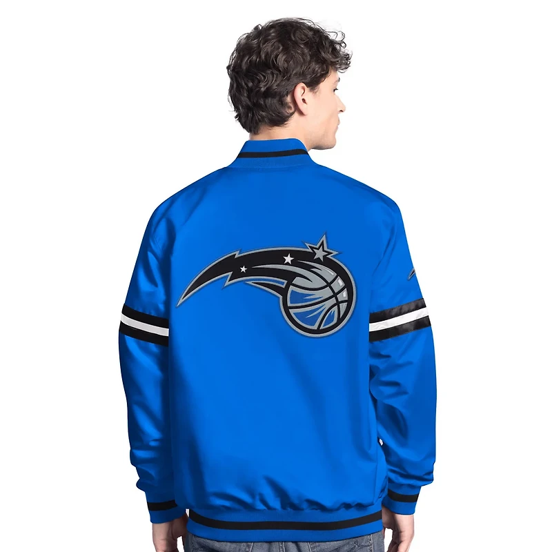 Starter Black Orlando Magic Scout Full Snap Varsity Jacket