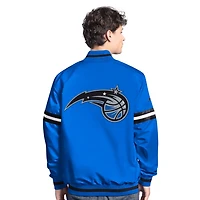 Starter Black Orlando Magic Scout Full Snap Varsity Jacket