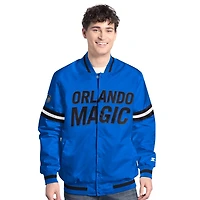 Starter Black Orlando Magic Scout Full Snap Varsity Jacket