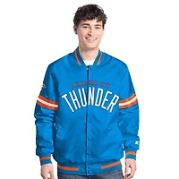 Starter Orange Oklahoma City Thunder Scout Full Snap Varsity Jacket