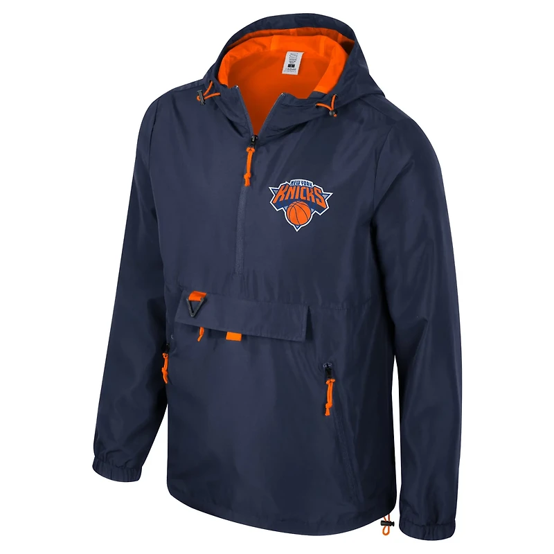 Unisex Stadium Essentials New York Knicks Compete Quarter-Zip Hoodie Jacket