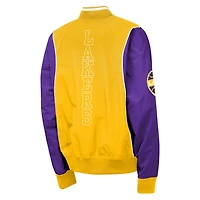 Youth Outerstuff Purple Los Angeles Lakers Two-Pointer Full-Zip Windbreaker
