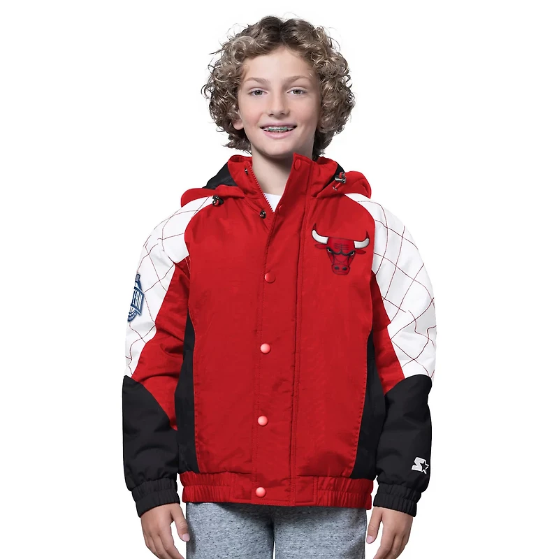Youth Starter Black Chicago Bulls All Time Pro Jr Full-Zip Hoodie Jacket
