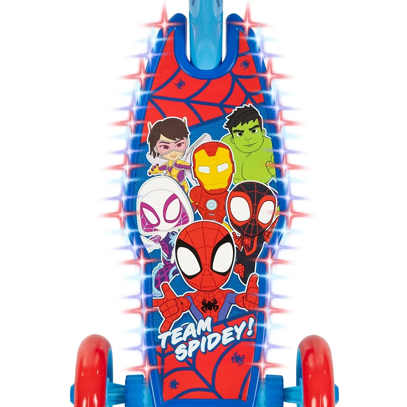 Huffy Boys' Marvel Spidey & His Amazing Friends Light-Up Scooter