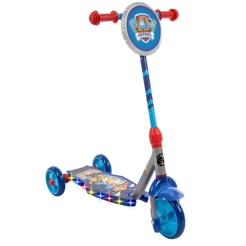 Huffy Boys' PAW Patrol Light Up 3-Wheel Scooter