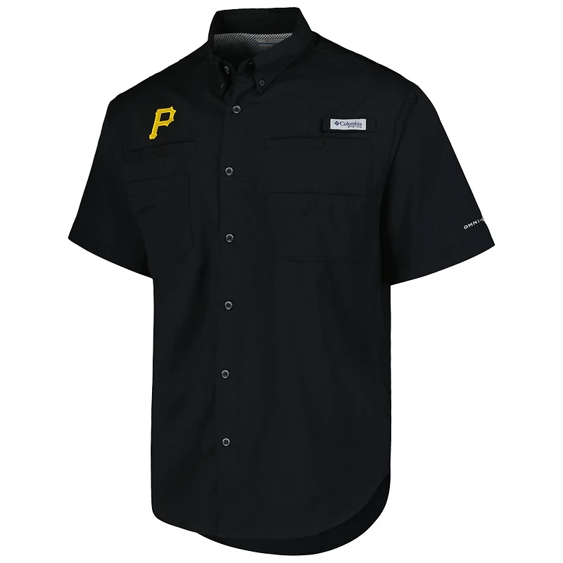 Columbia Pittsburgh Pirates Tamiami Omni-Shade Button-Down Shirt