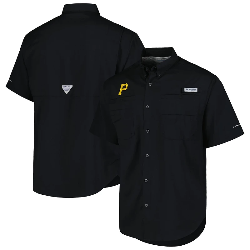 Columbia Pittsburgh Pirates Tamiami Omni-Shade Button-Down Shirt