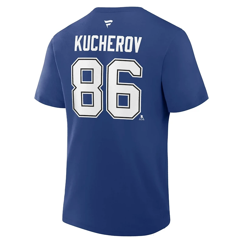 Fanatics Nikita Kucherov Tampa Bay Lightning Authentic Stack Name  Number T-Shirt